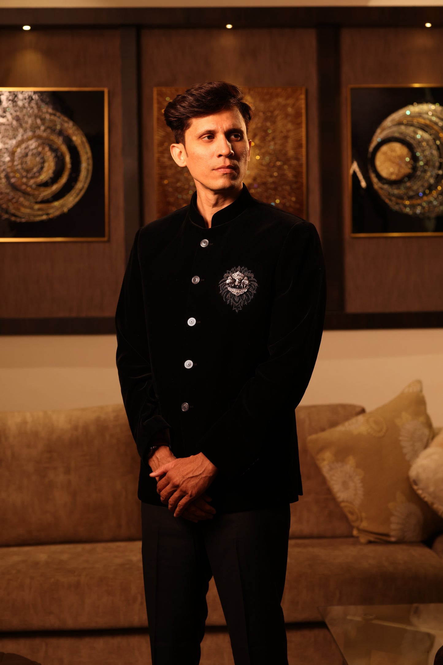 Classic Black Bandhgala