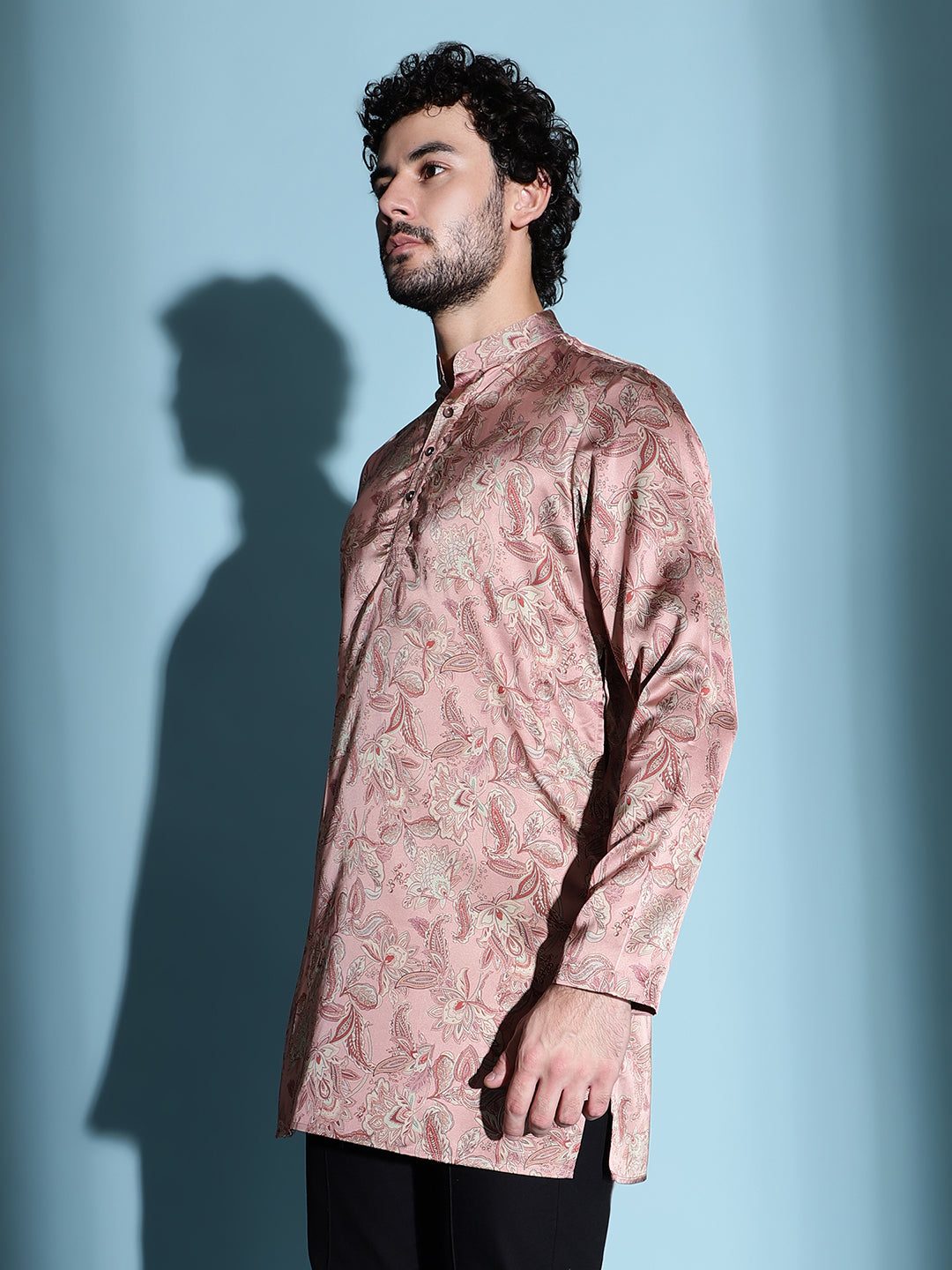 BABY PINK BLOOM KURTA