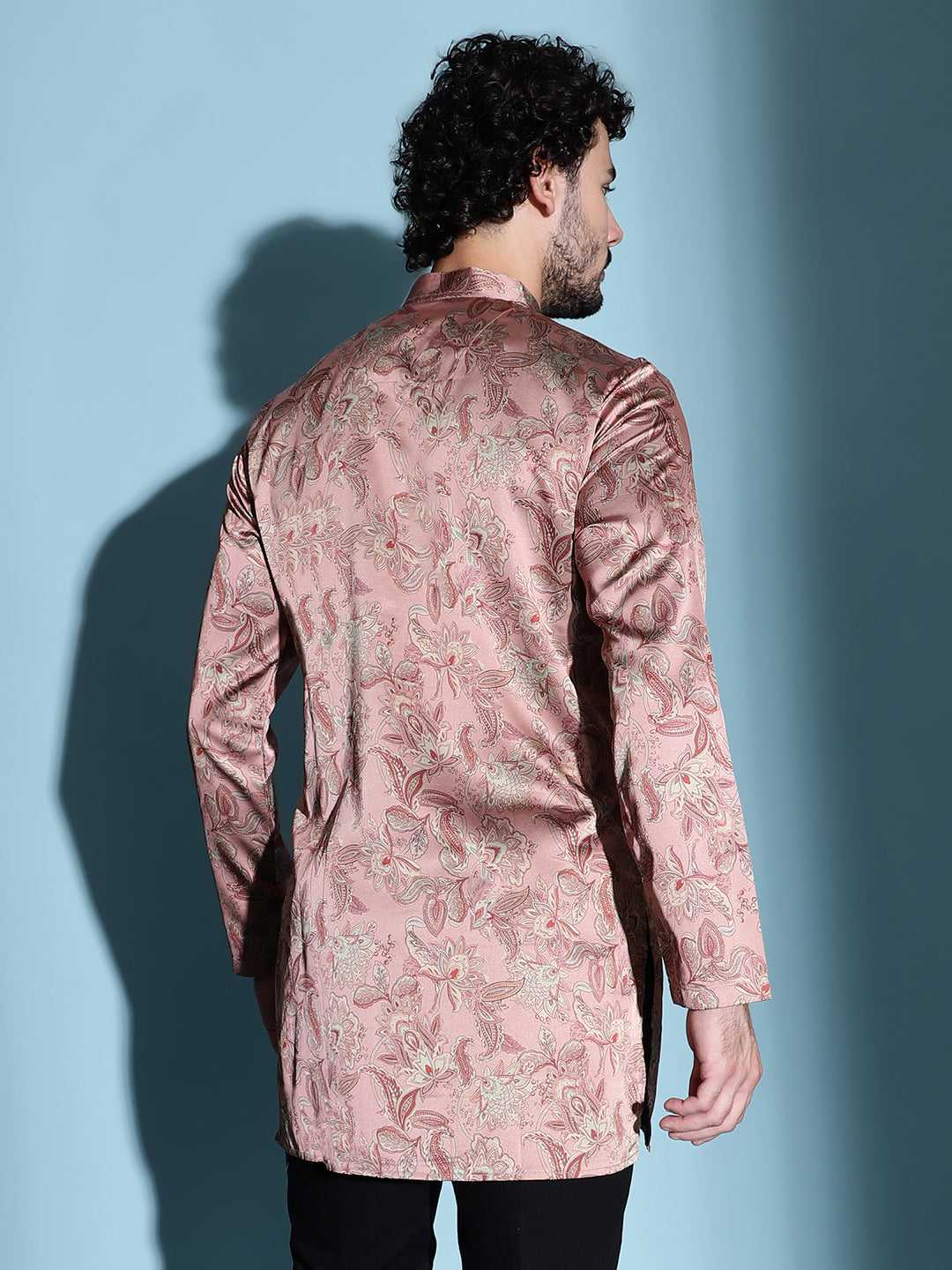 BABY PINK BLOOM KURTA