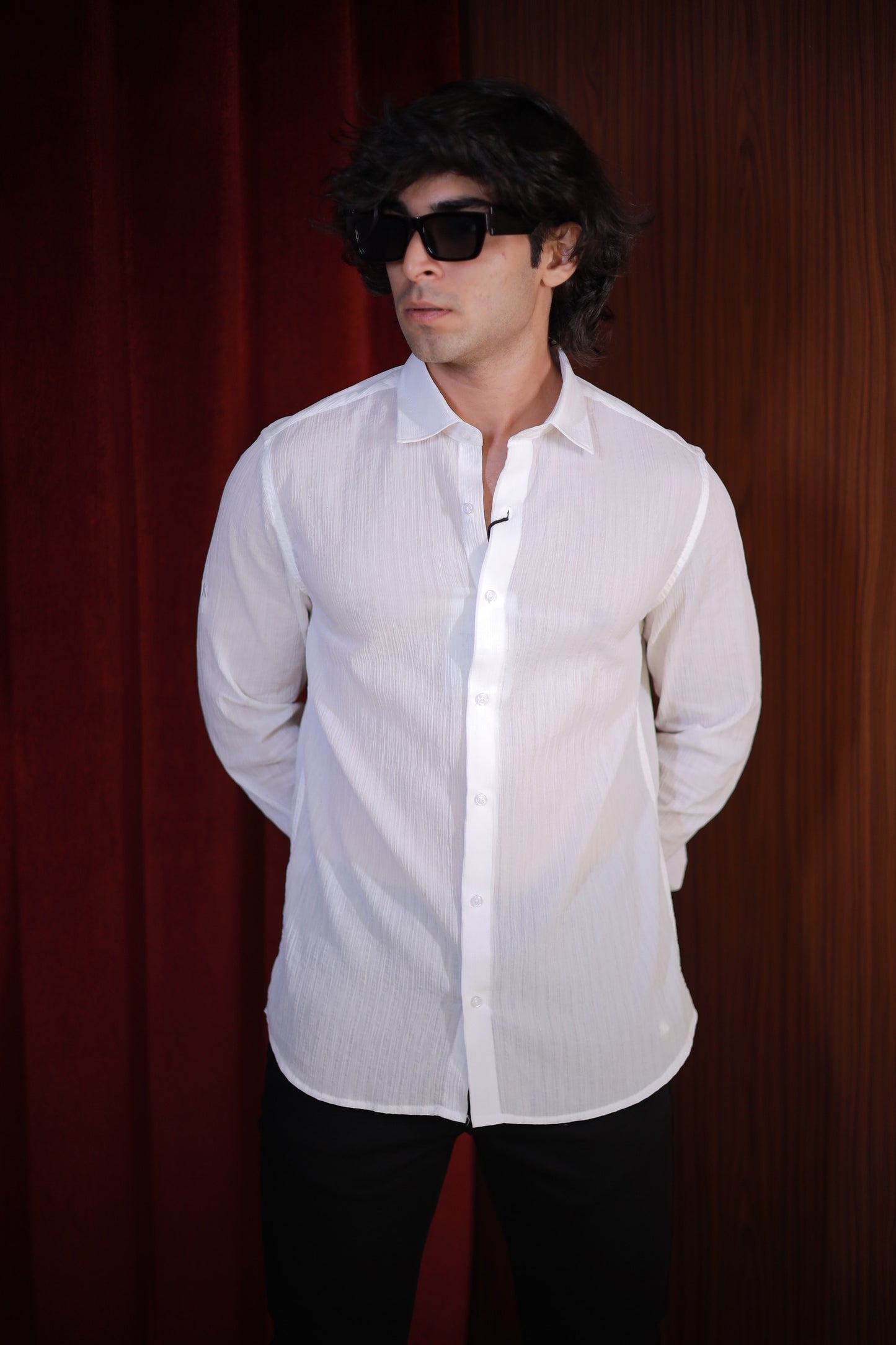 CLASSIC WHITE SEERSUCKER SHIRT