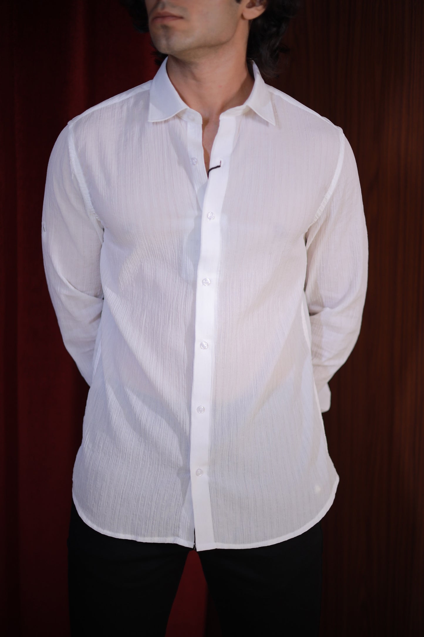 CLASSIC WHITE SEERSUCKER SHIRT