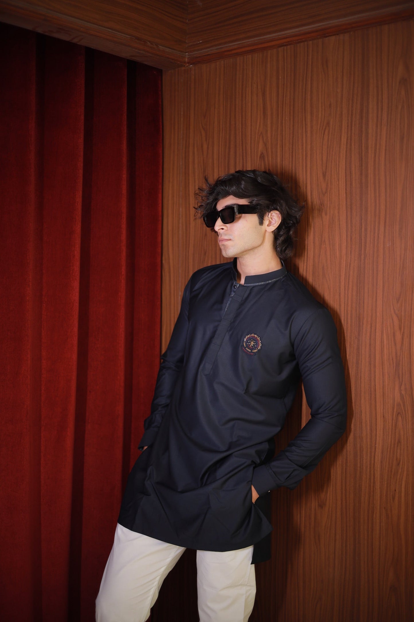 CLASSIC NAVY KURTA SET