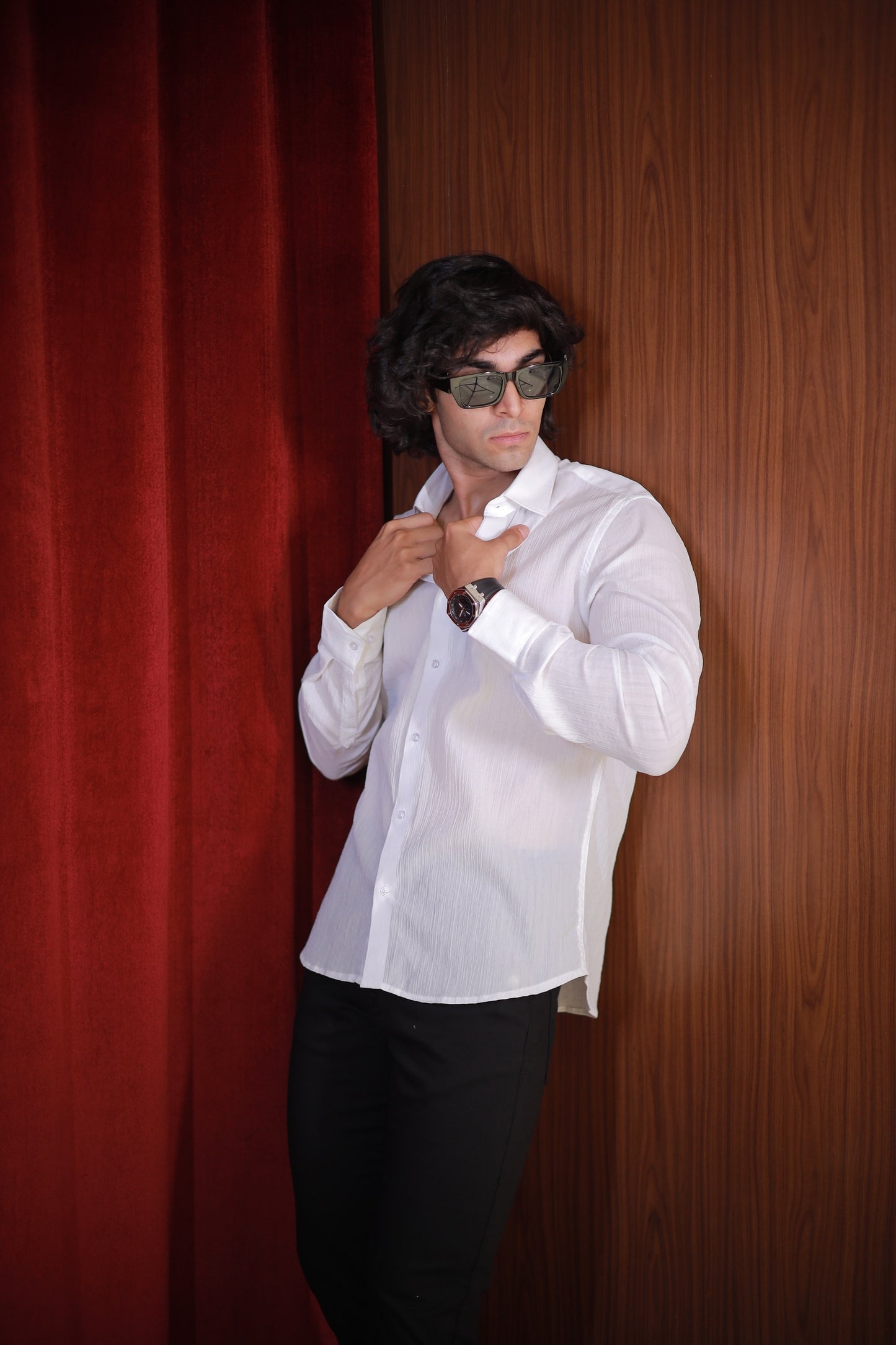 CLASSIC WHITE SEERSUCKER SHIRT
