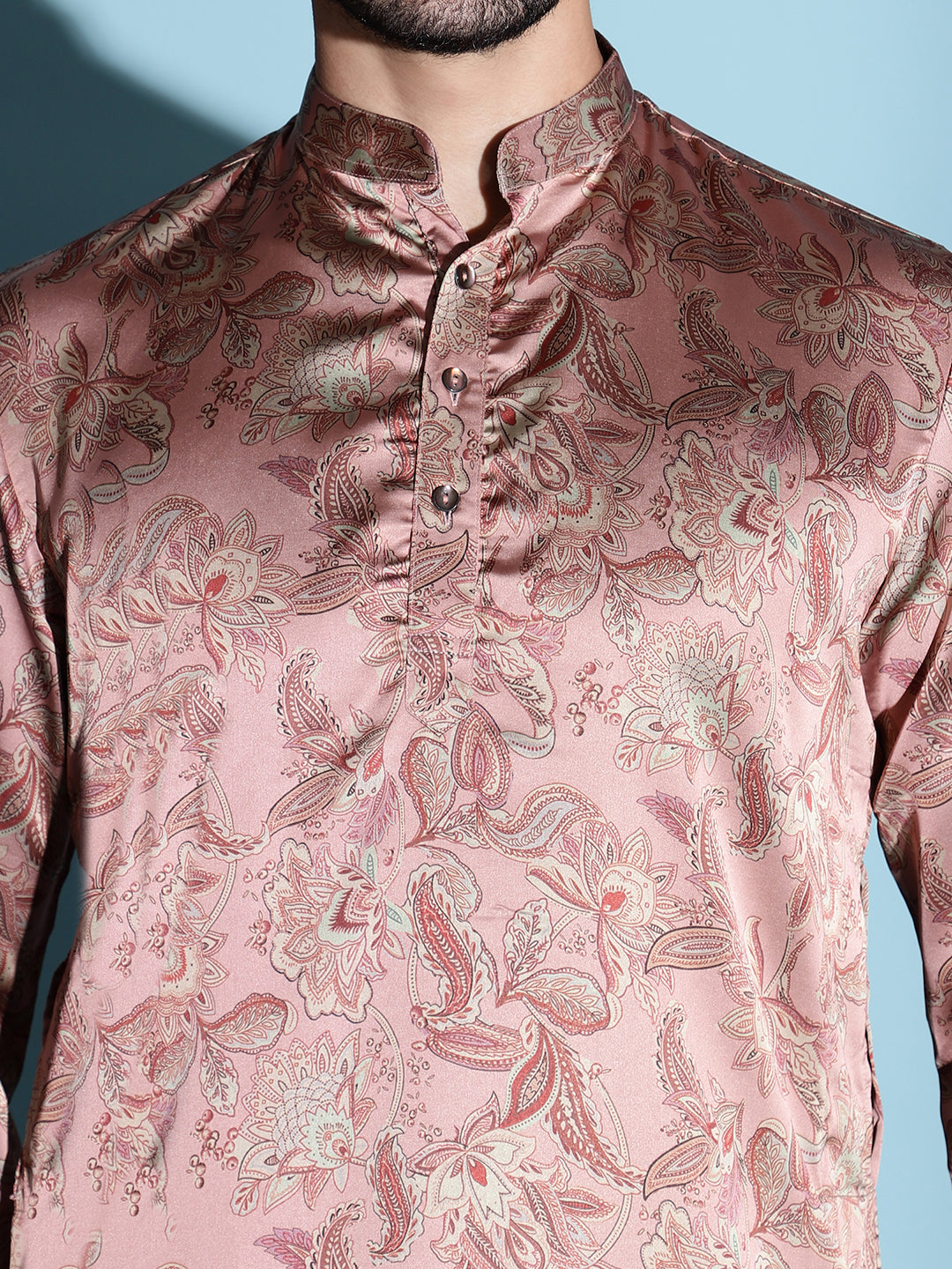 BABY PINK BLOOM KURTA