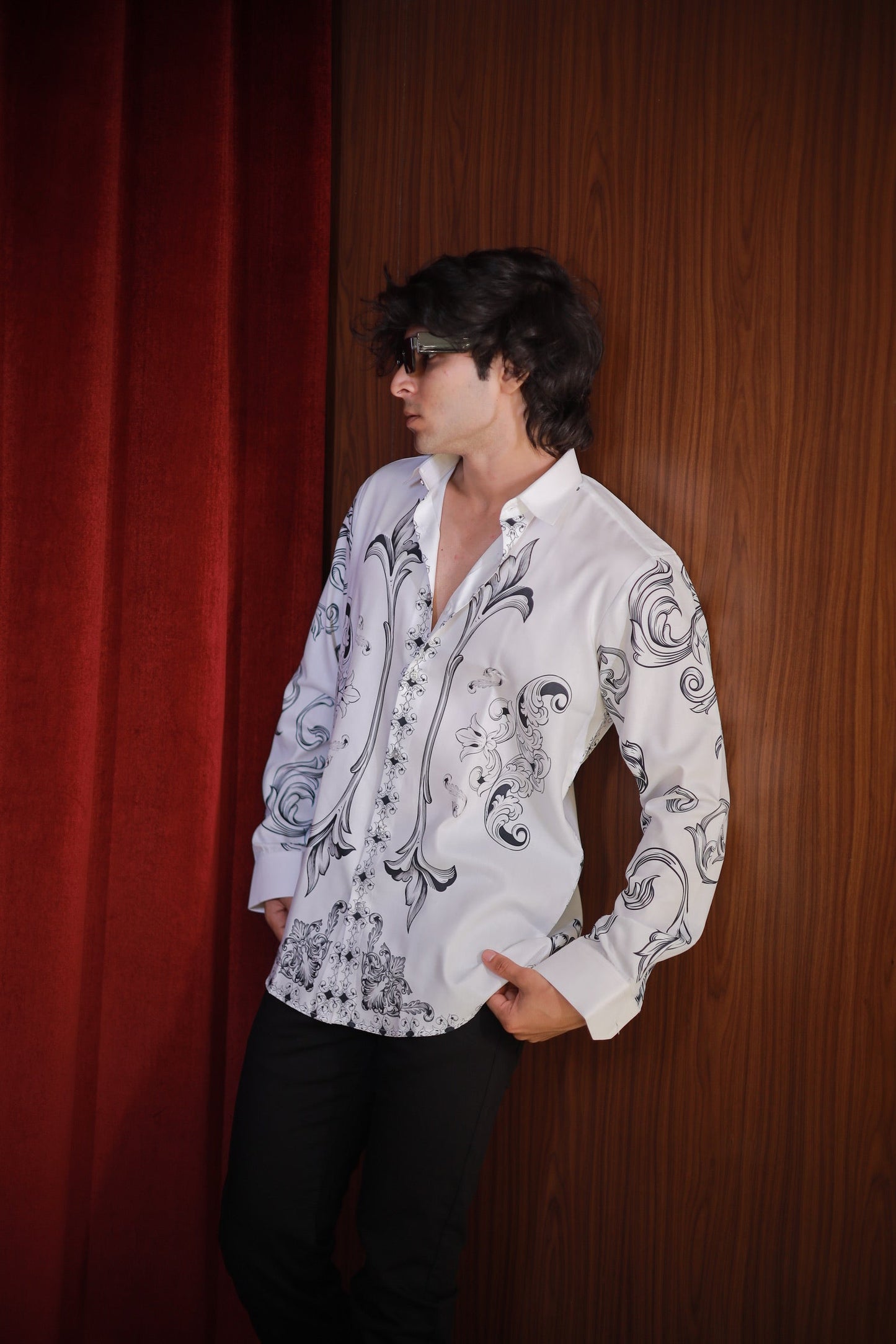 WHITE BAROQUE SHIRT