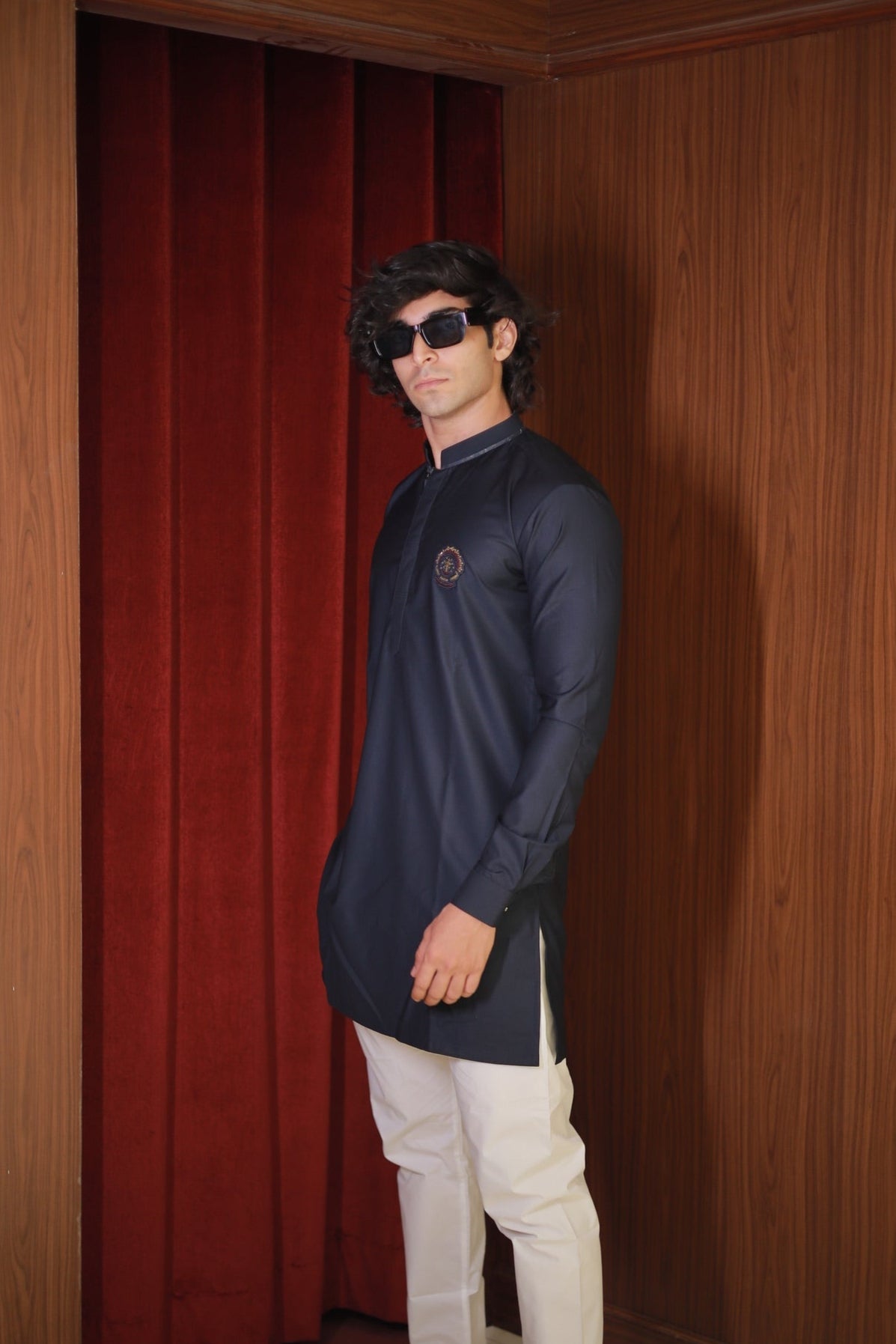 CLASSIC NAVY KURTA SET
