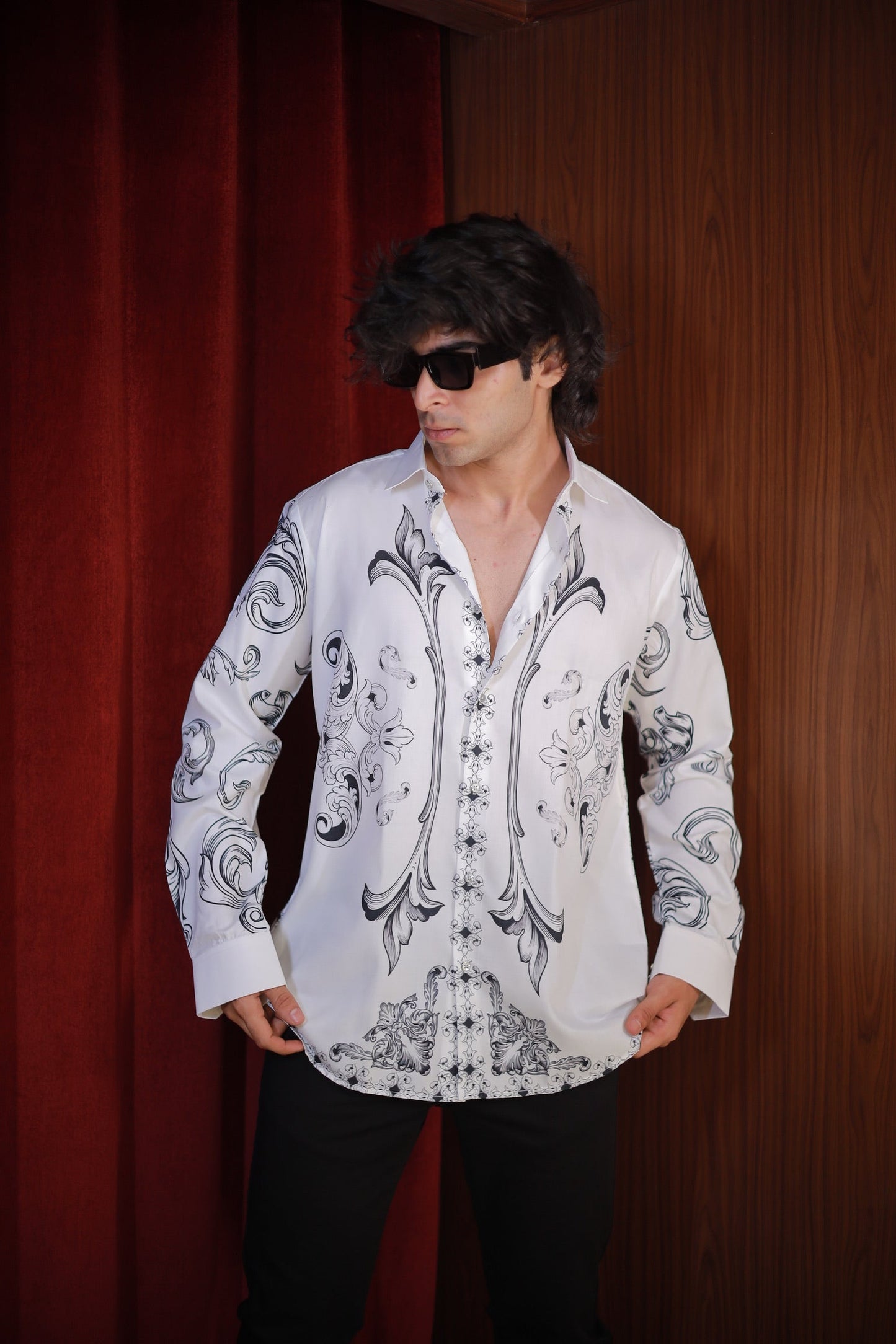 WHITE BAROQUE SHIRT