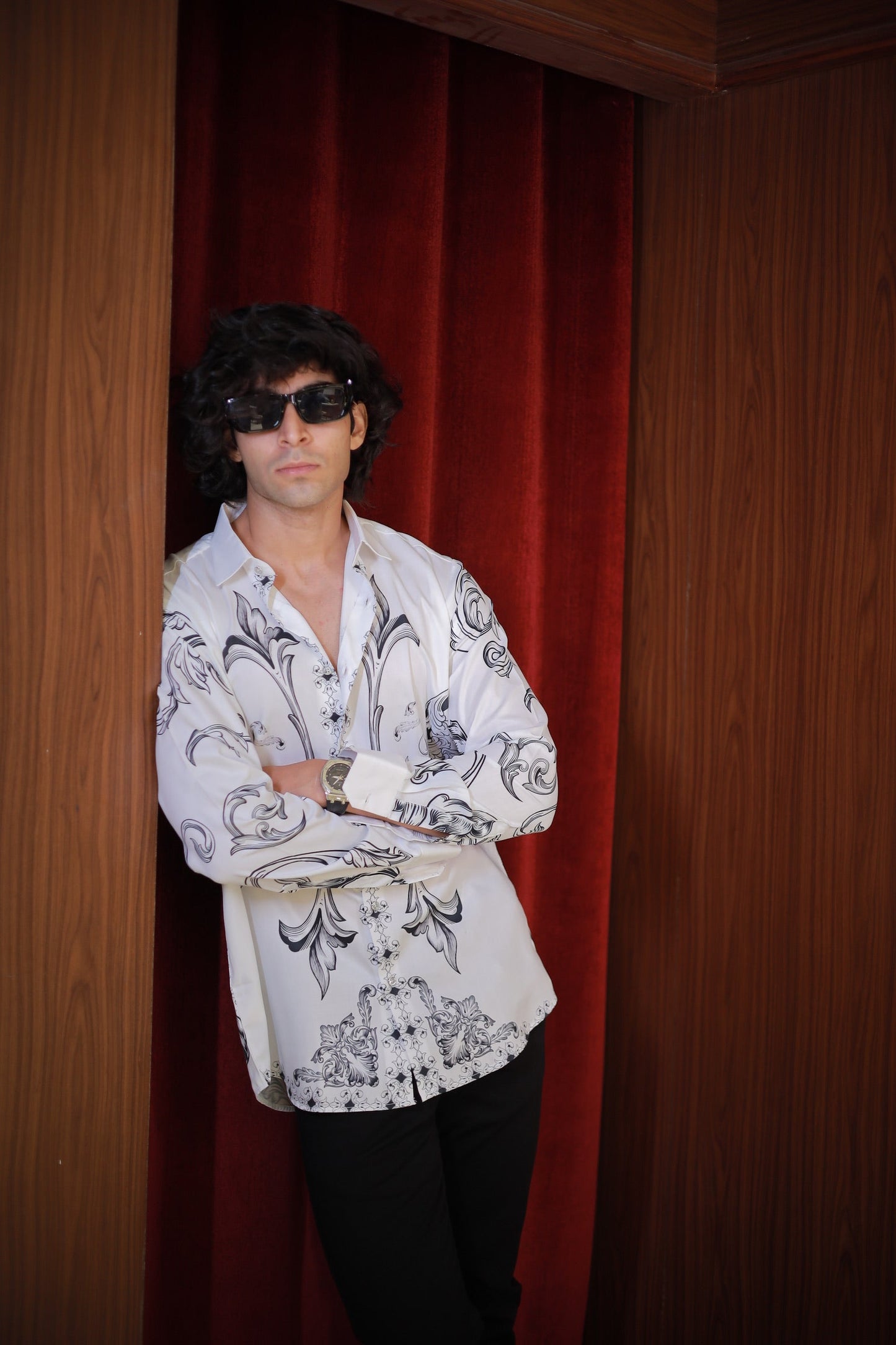 WHITE BAROQUE SHIRT