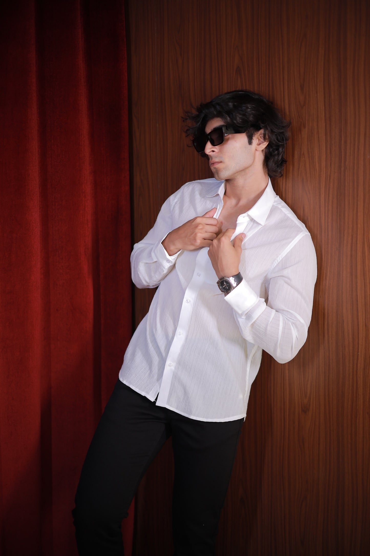 CLASSIC WHITE SEERSUCKER SHIRT