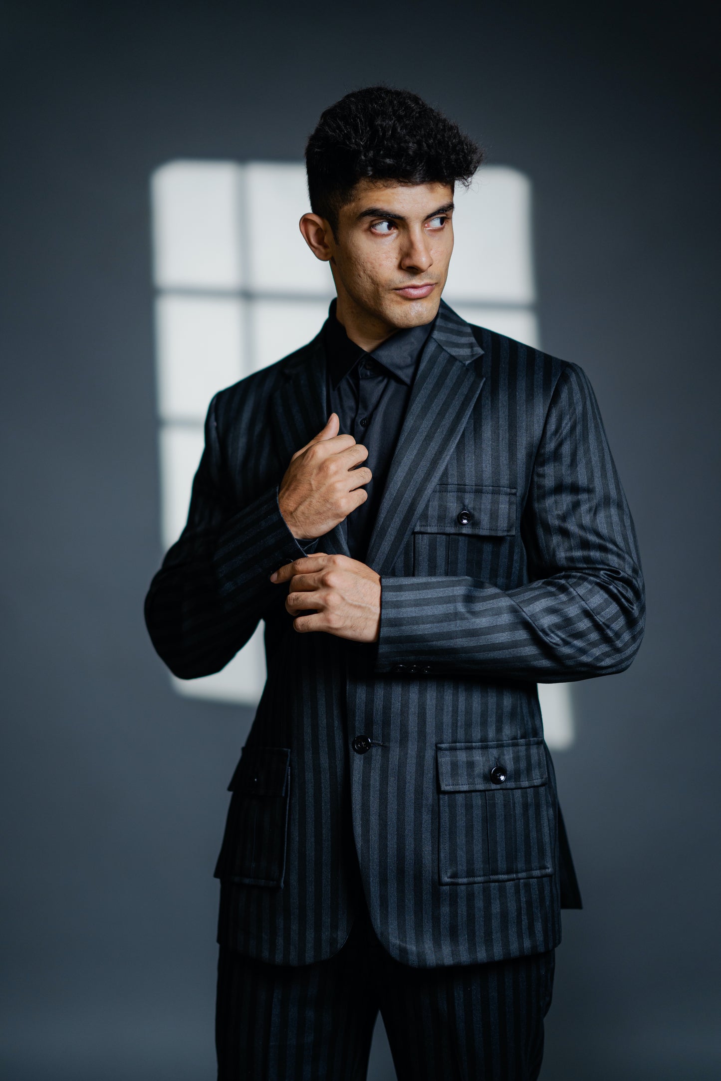 Slate Stripe Suit