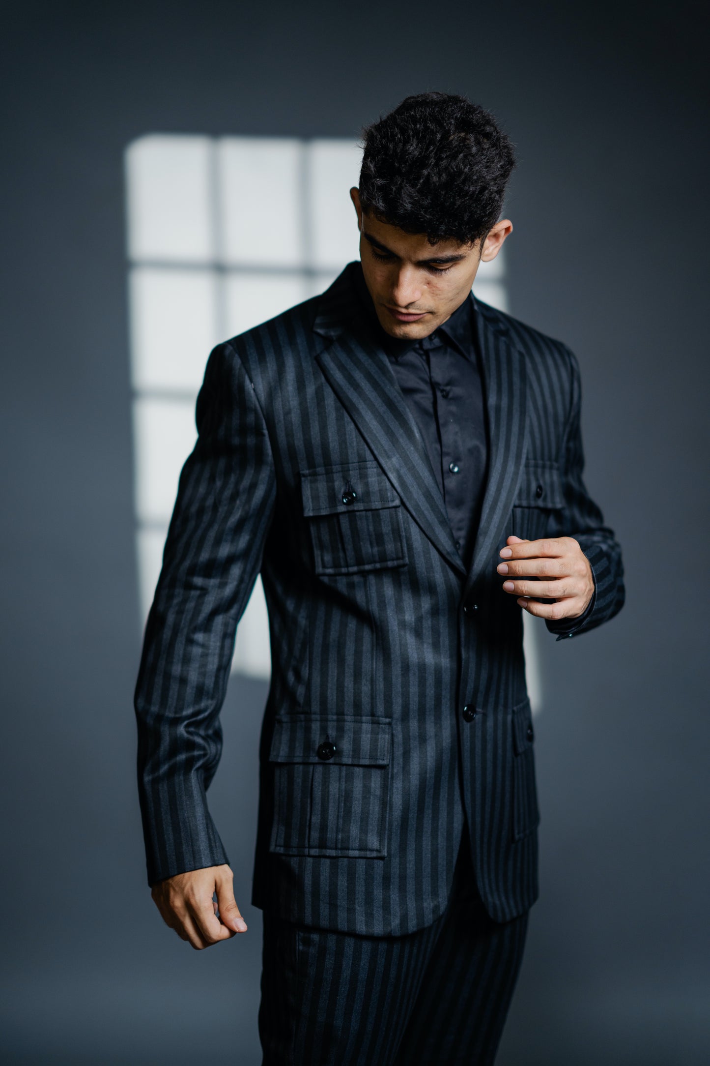 Slate Stripe Suit