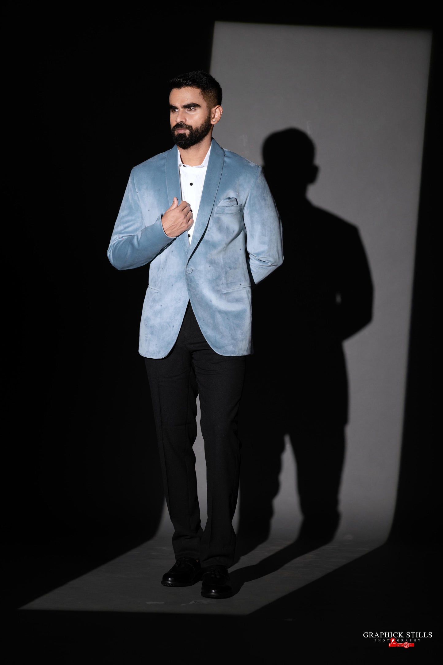 Starlit Velvet Blazer