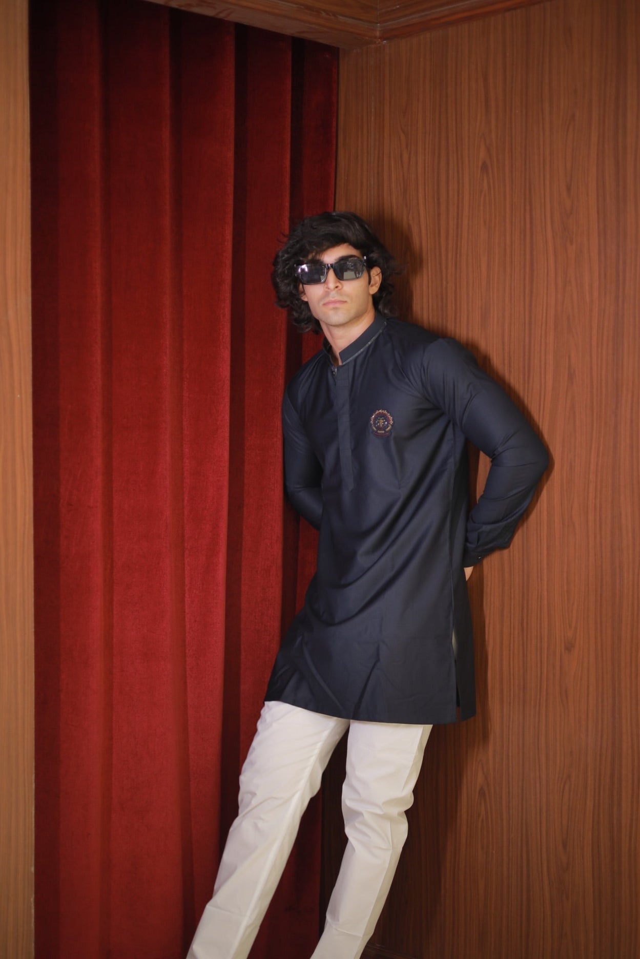 CLASSIC NAVY KURTA SET