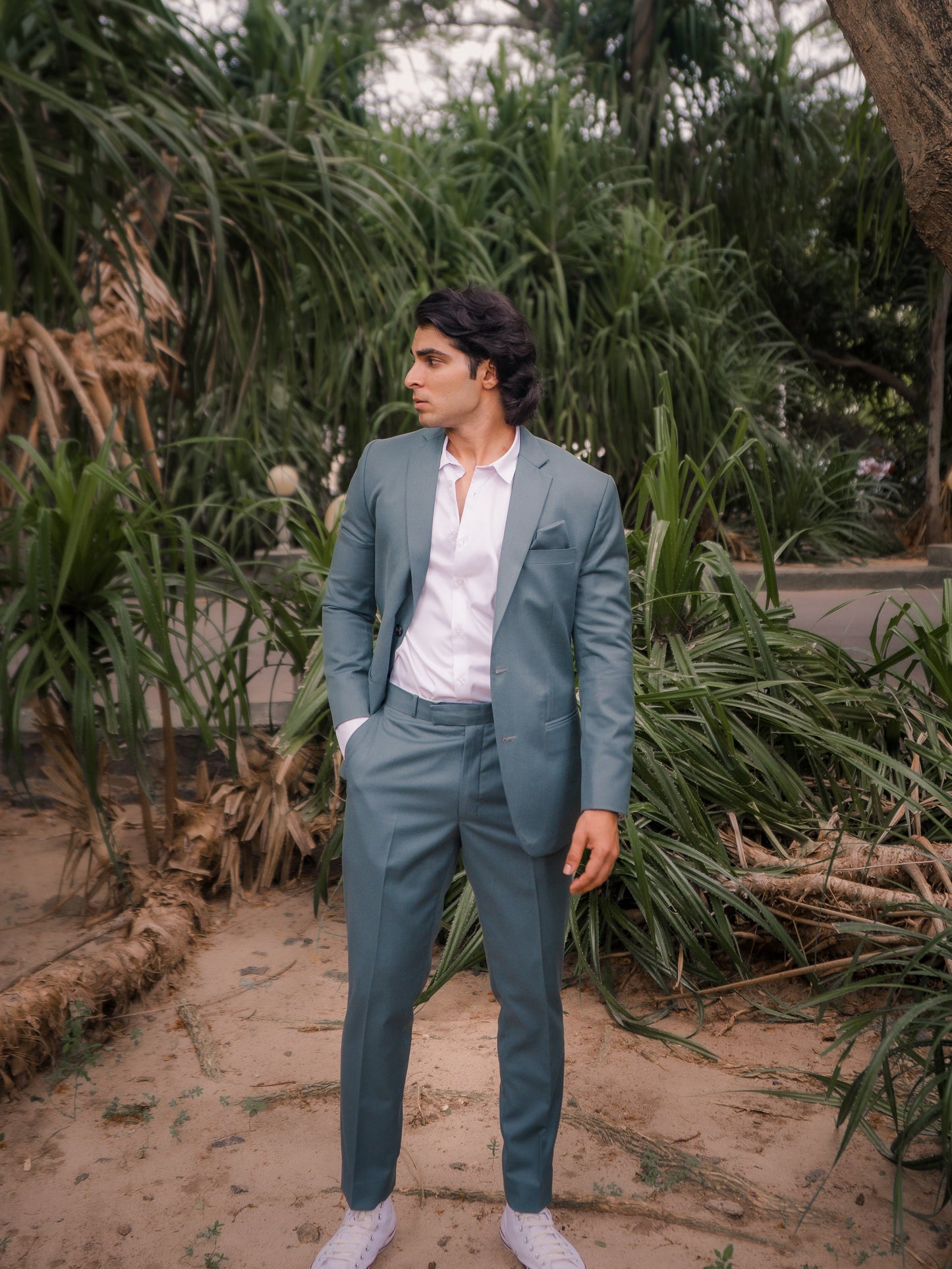 Teal Green Suit