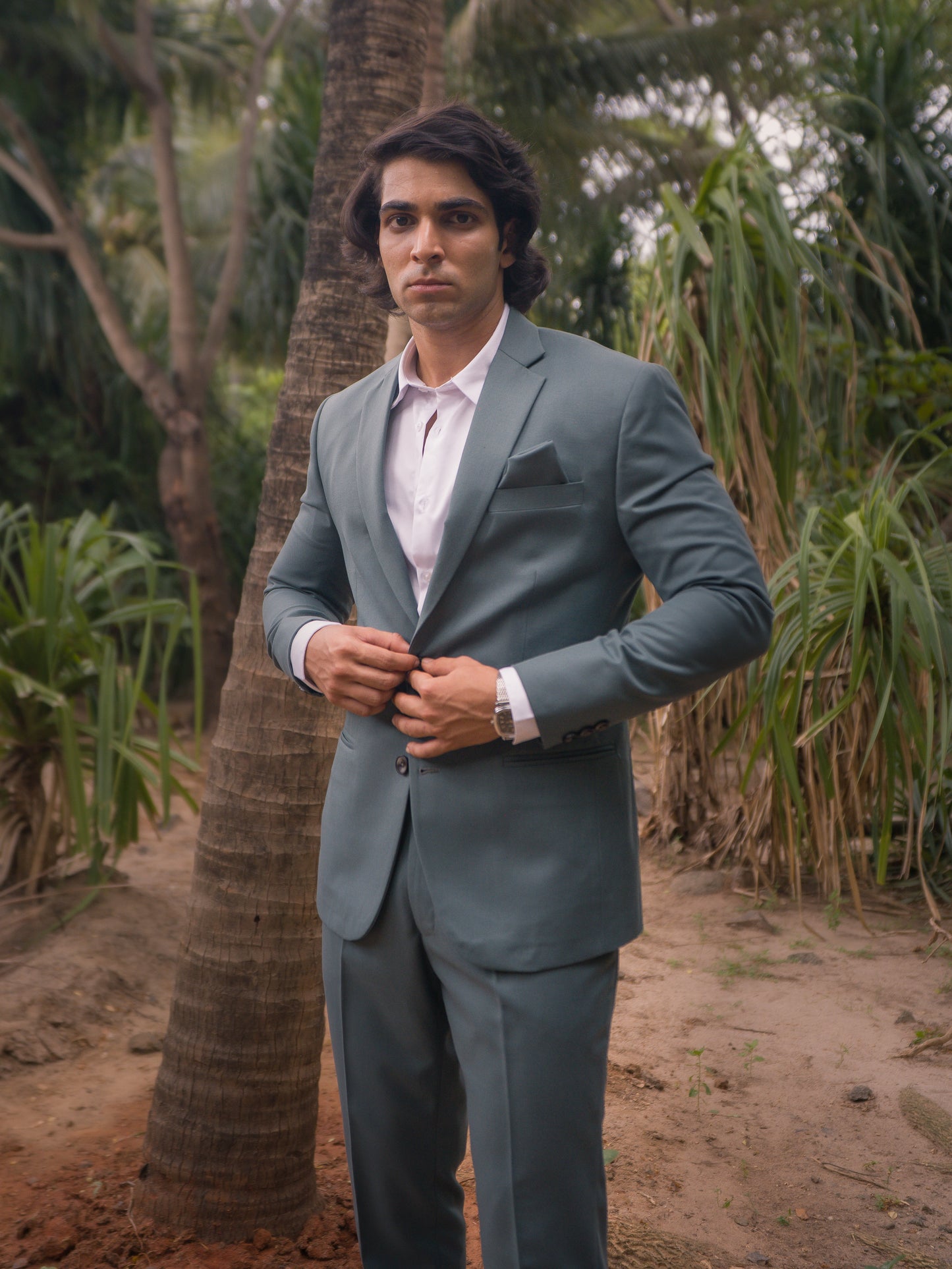 Teal Green Suit