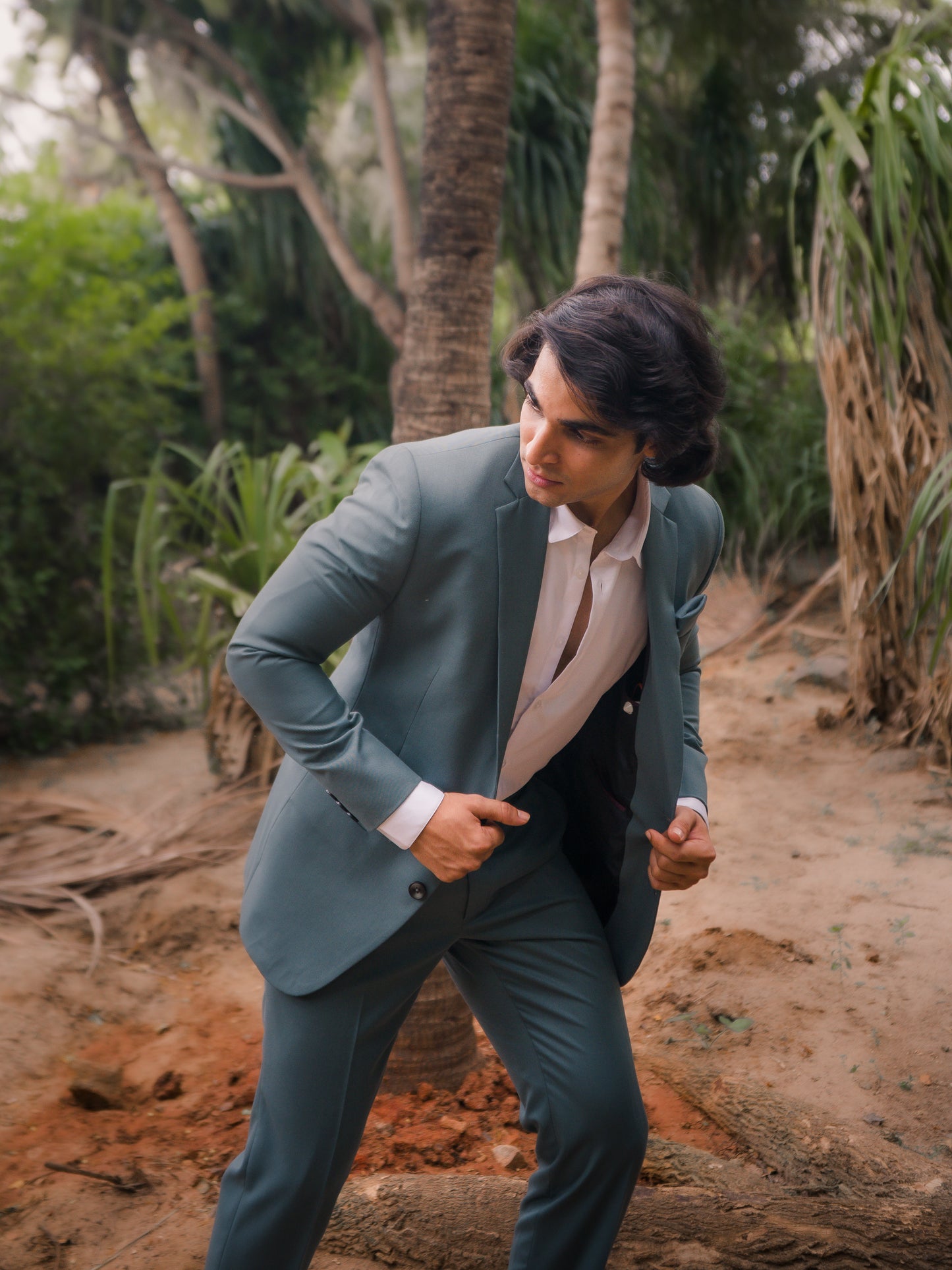 Teal Green Suit