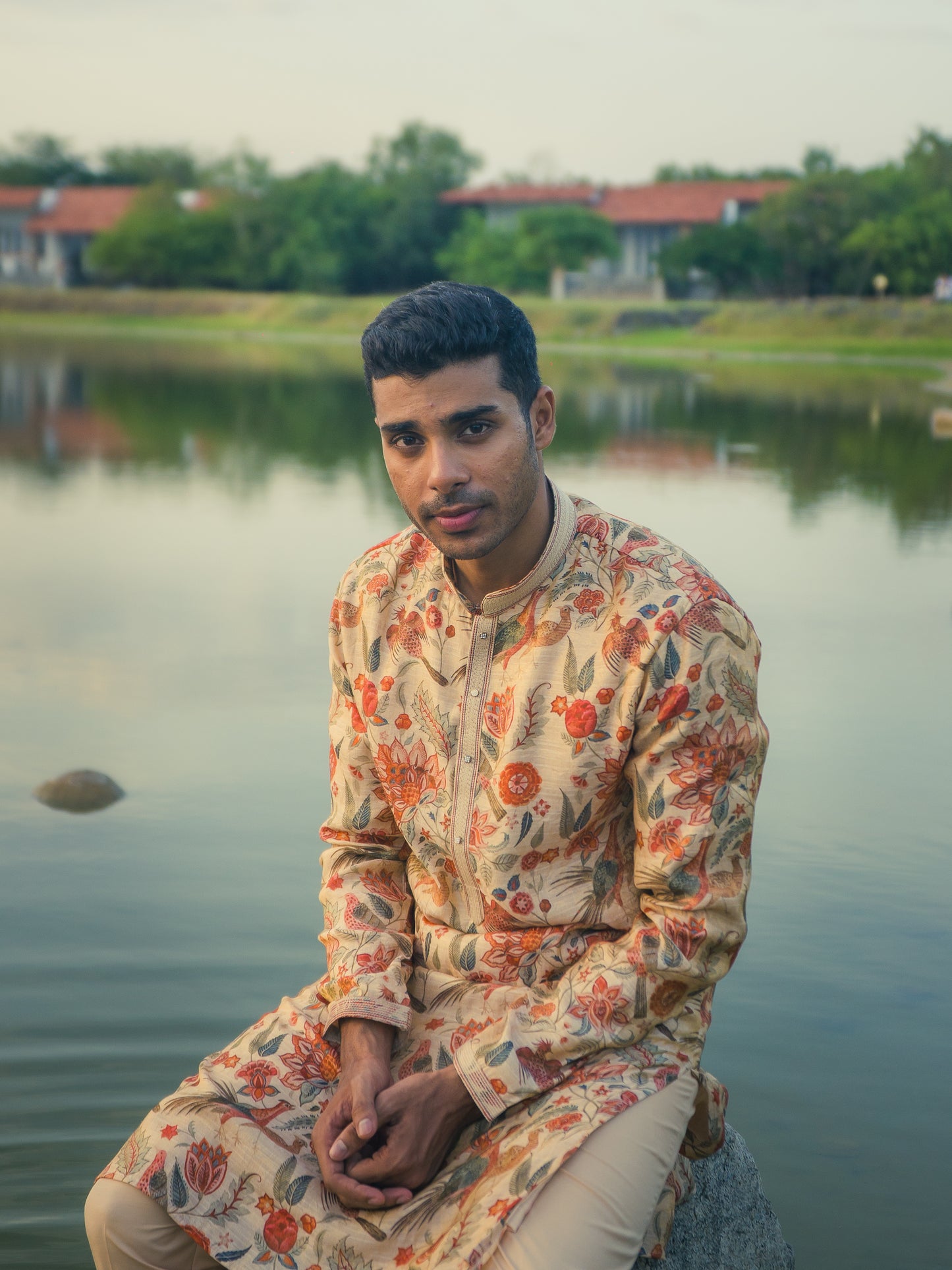 All over Floral Printed Kurta