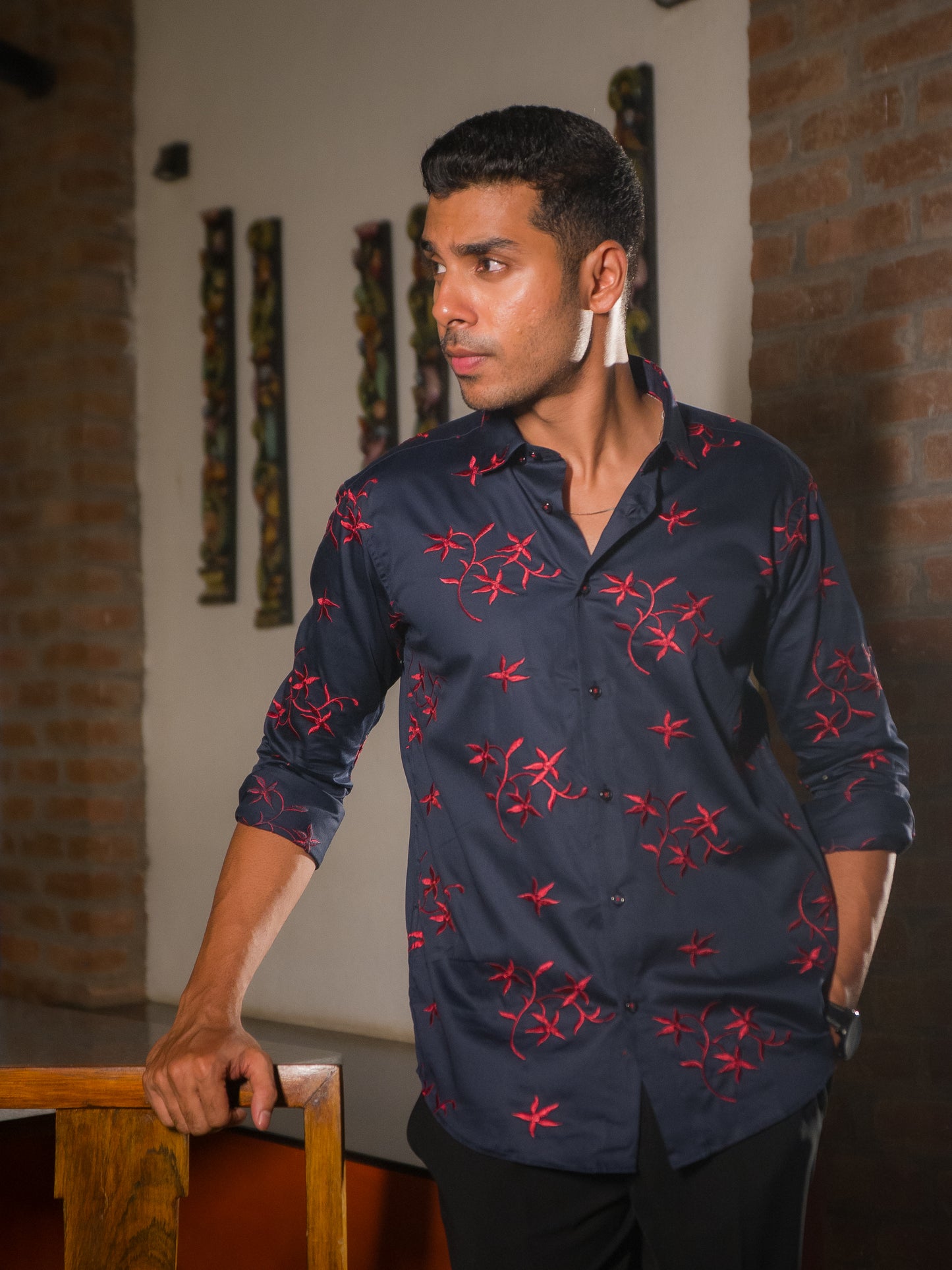 Scarlet Royale Embroidered Shirt