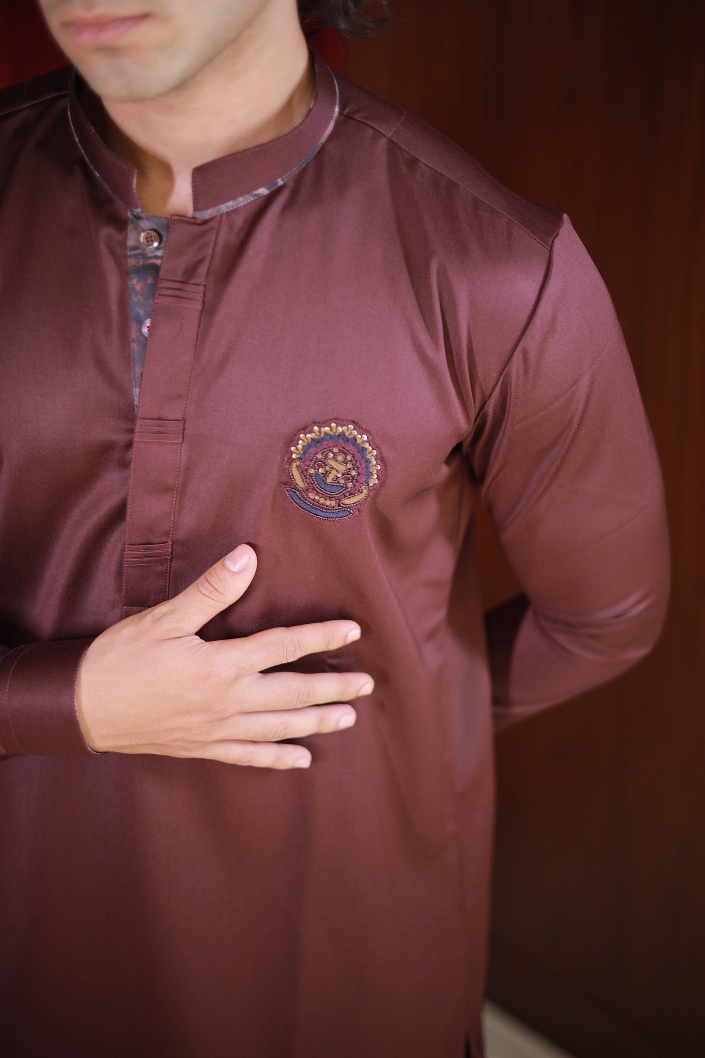CLASSIC MAROON KURTA SET