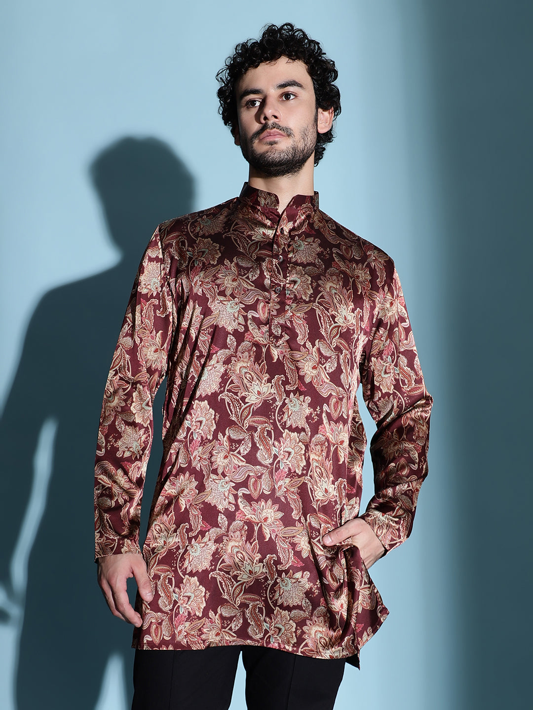 CRIMSON BLOOM KURTA