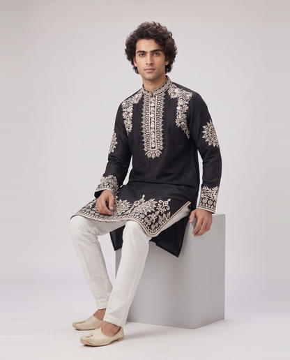 DARK NAVY LIMITED EDITION EMBELLISHED KURTA SET