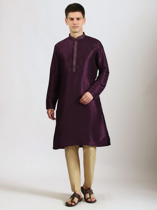 The Classic Deep Purple Kurta