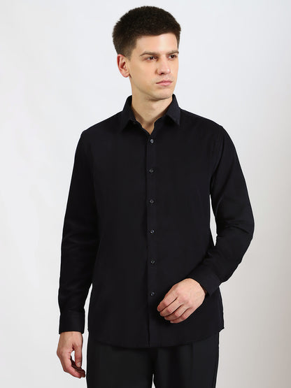Lightweight Navy Corduroy Shirt