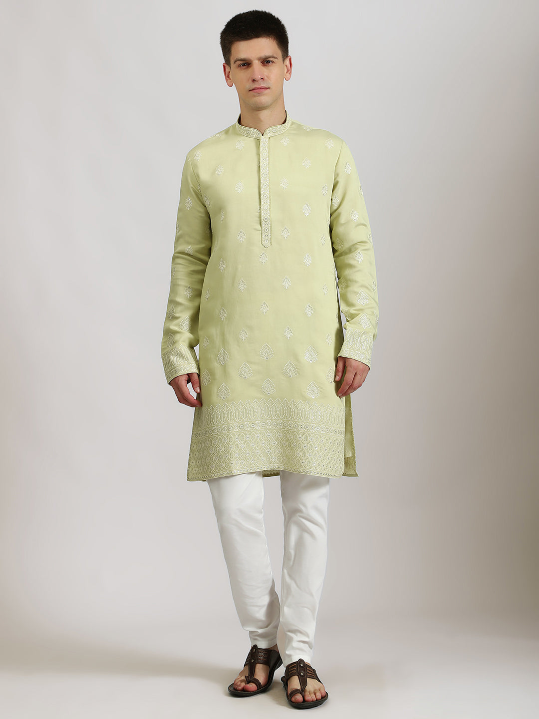 Pastel Green Celebration Kurta