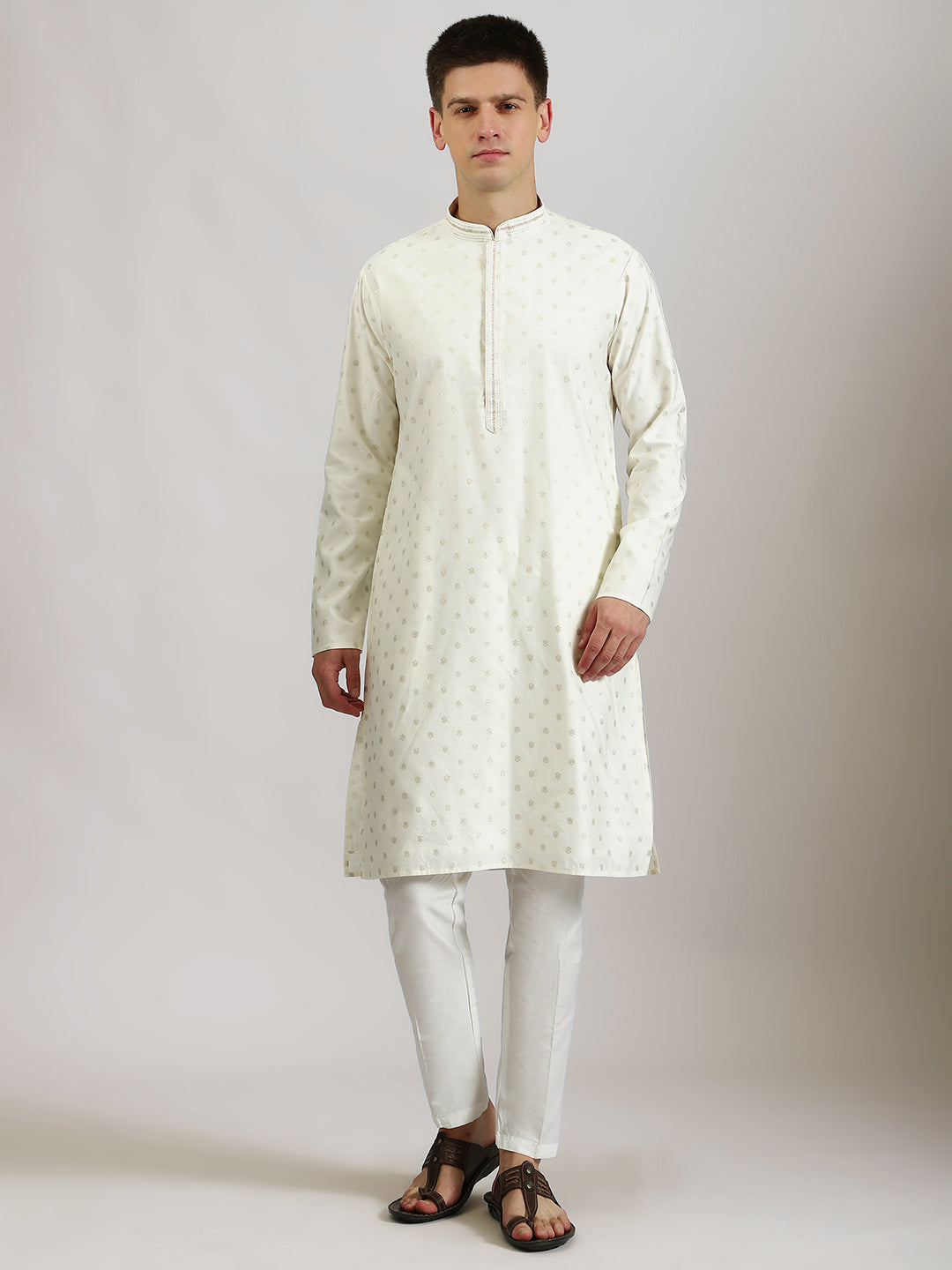 Traditional Off White Kurta