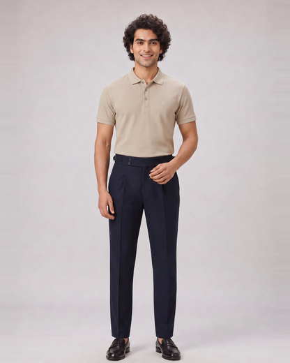KHAKI EXECUTIVE TUCK-IN POLO
