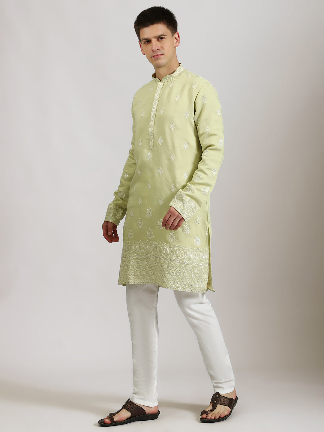 Pastel Green Celebration Kurta