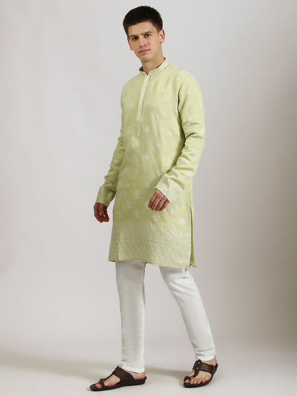 Pastel Green Celebration Kurta