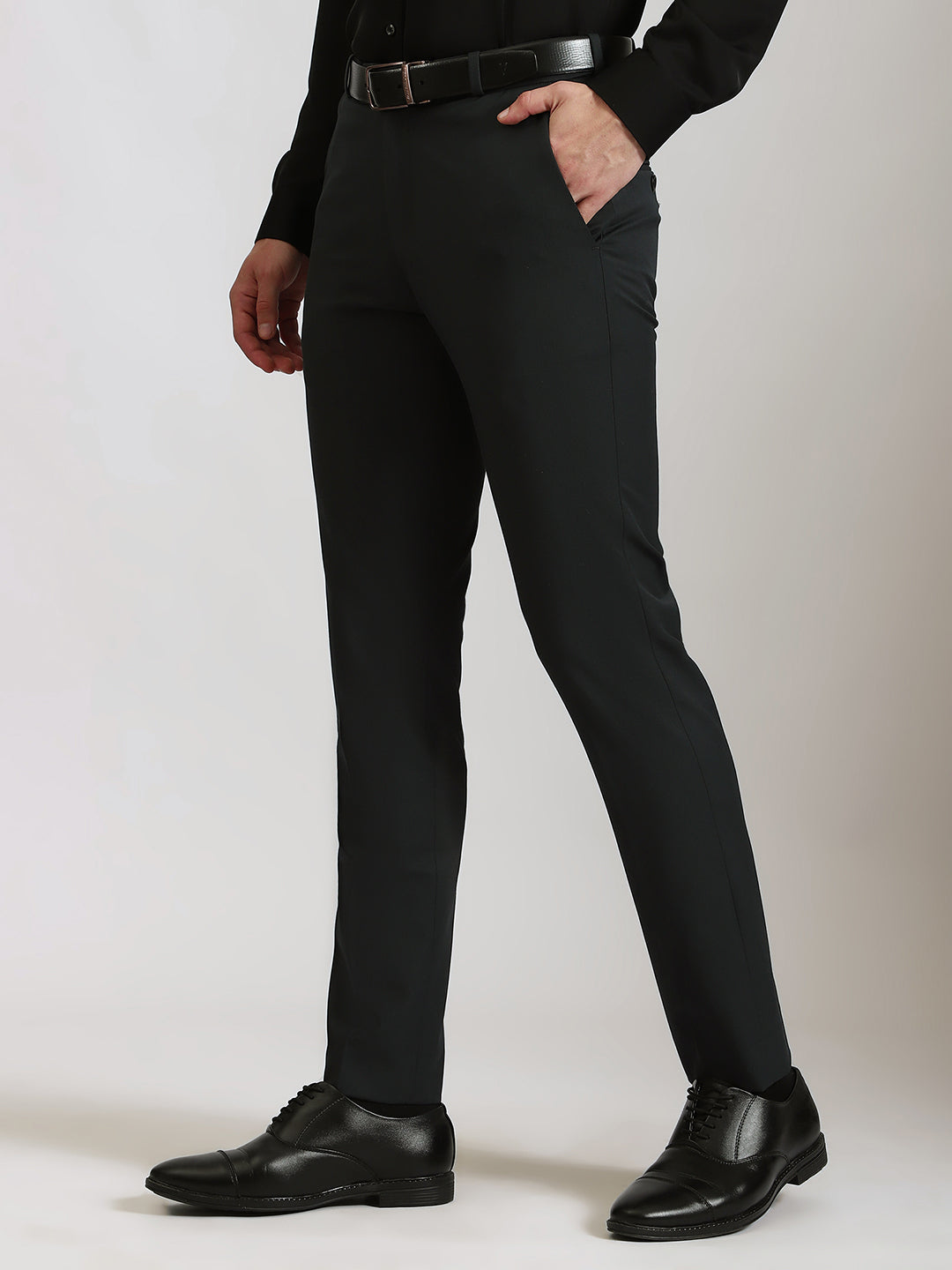 Dark Grey 4-Way Stretch Trousers