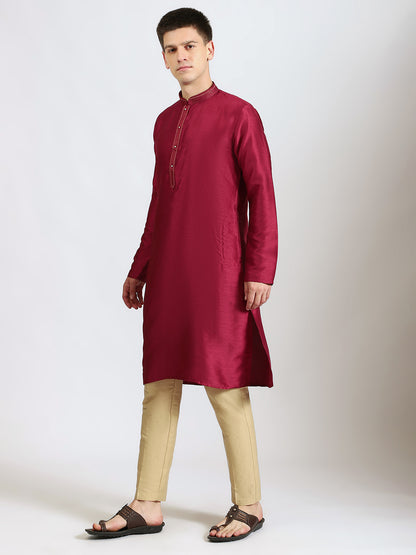 The Classic Maroon Kurta