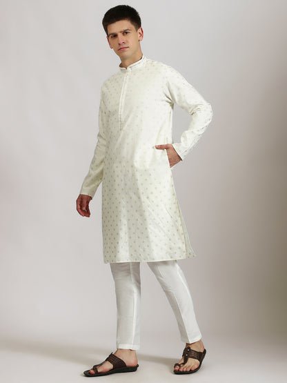 Traditional Off White Kurta