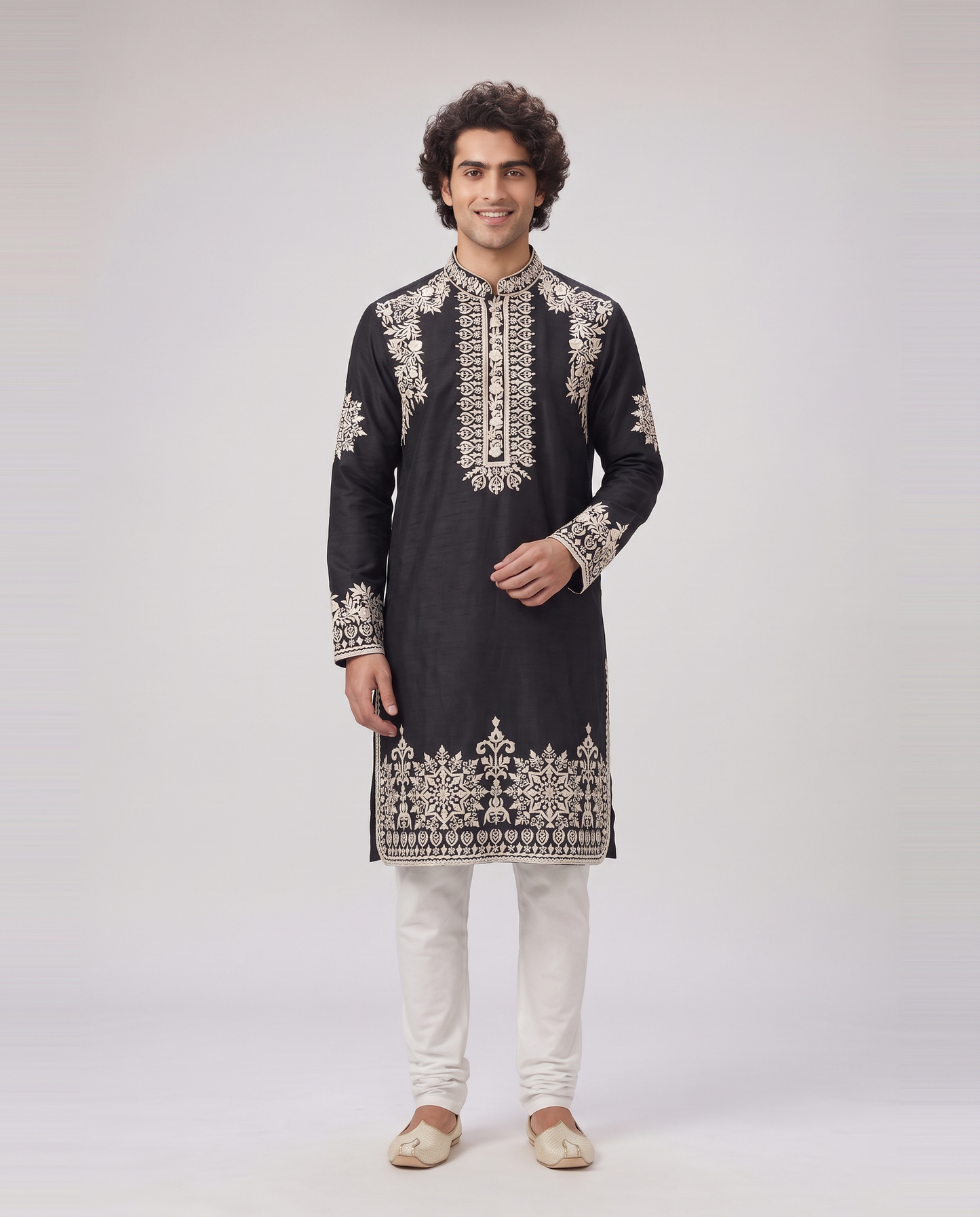 DARK NAVY LIMITED EDITION EMBELLISHED KURTA SET