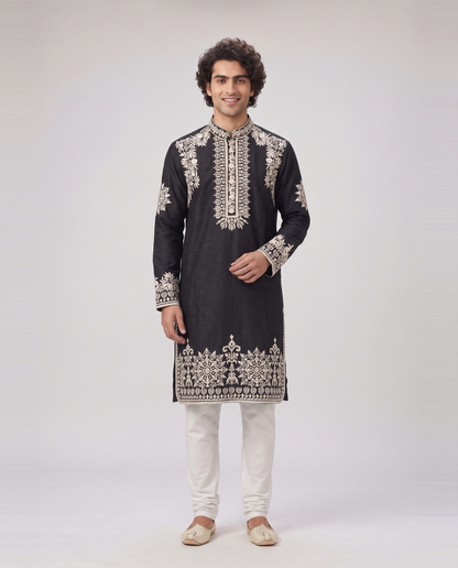 DARK NAVY LIMITED EDITION EMBELLISHED KURTA SET
