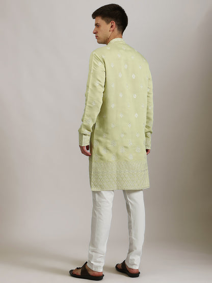 Pastel Green Celebration Kurta