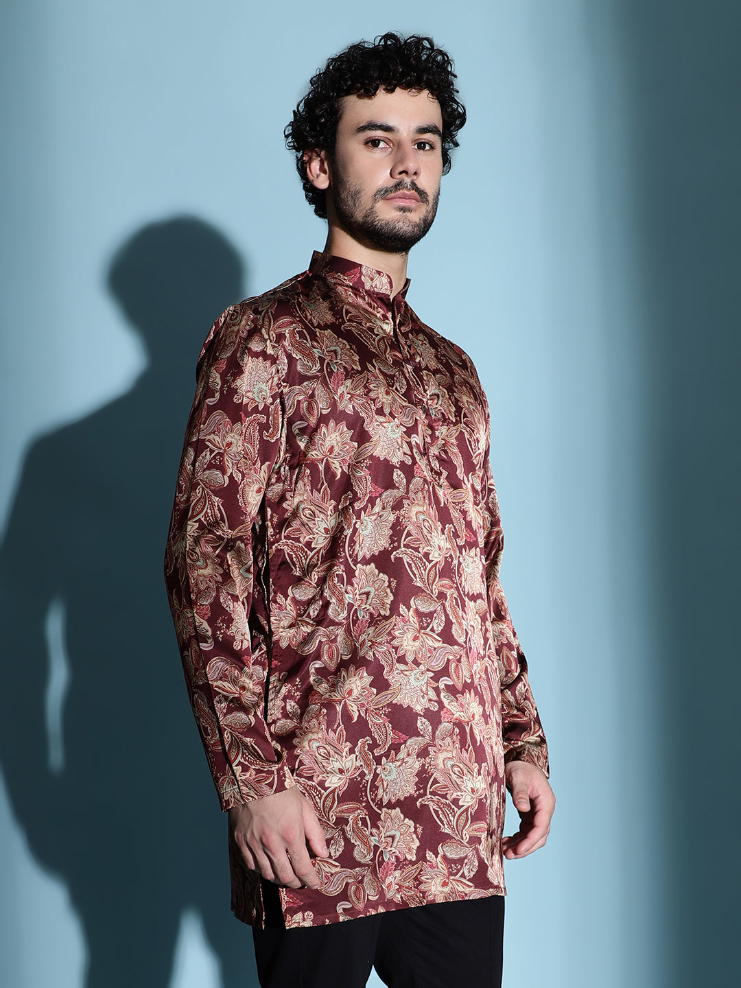 CRIMSON BLOOM KURTA