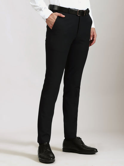 Navy 4-Way Stretch Trousers