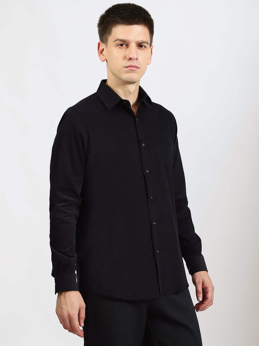 Lightweight Navy Corduroy Shirt
