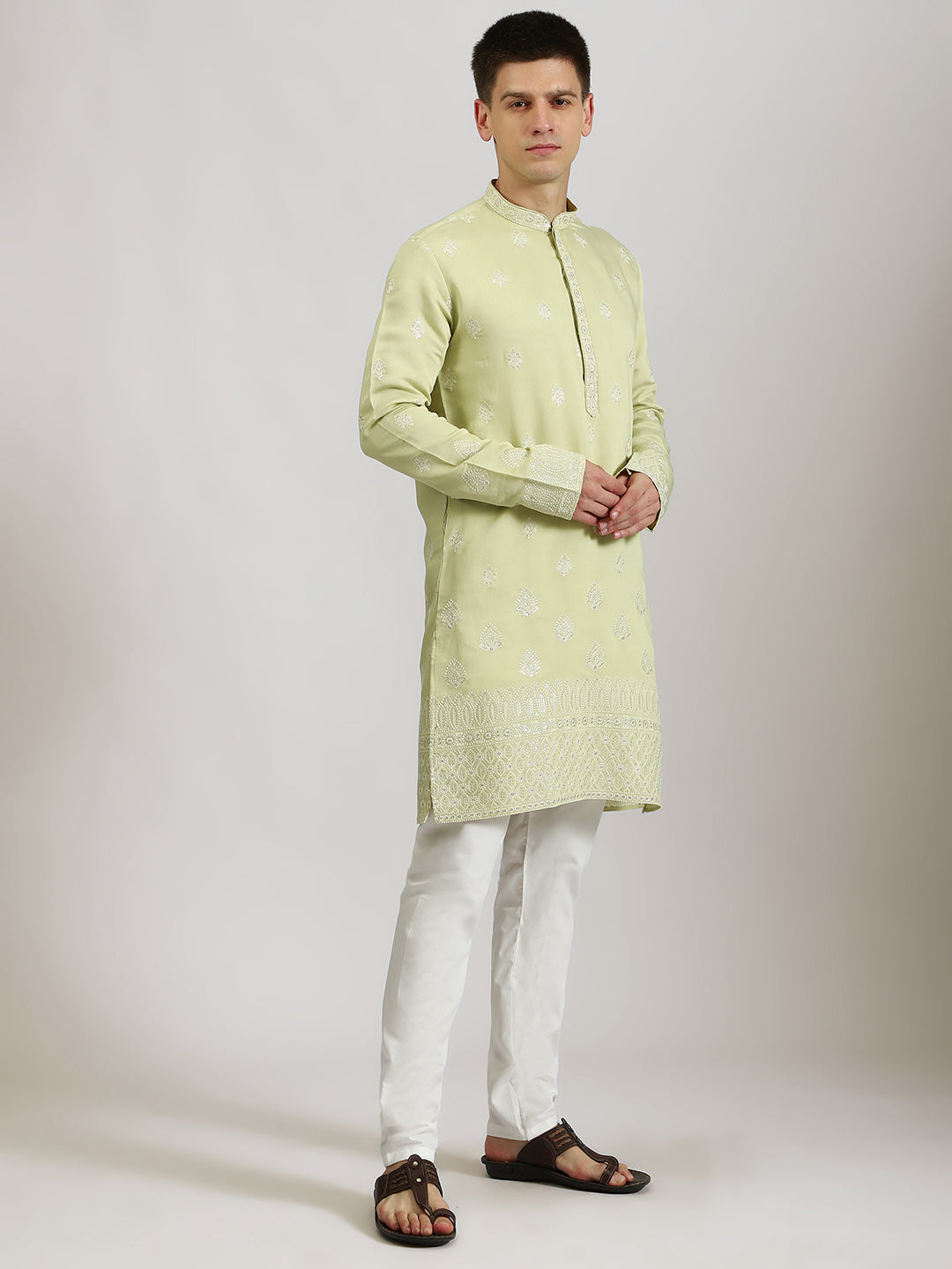 Pastel Green Celebration Kurta