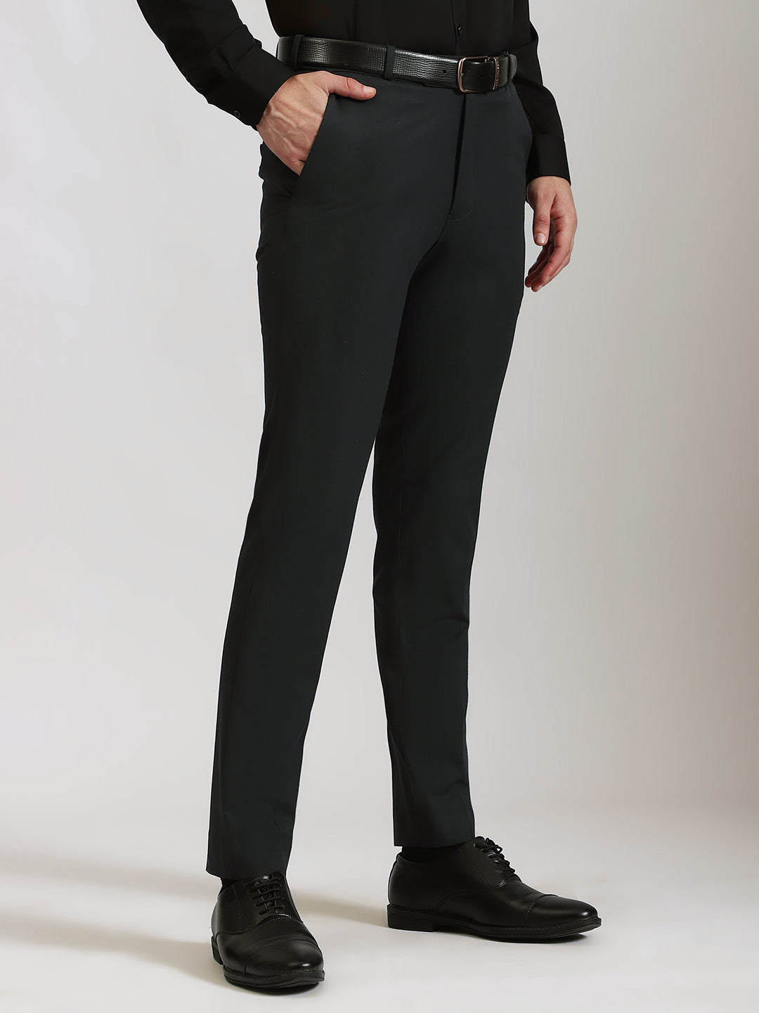 Dark Grey 4-Way Stretch Trousers