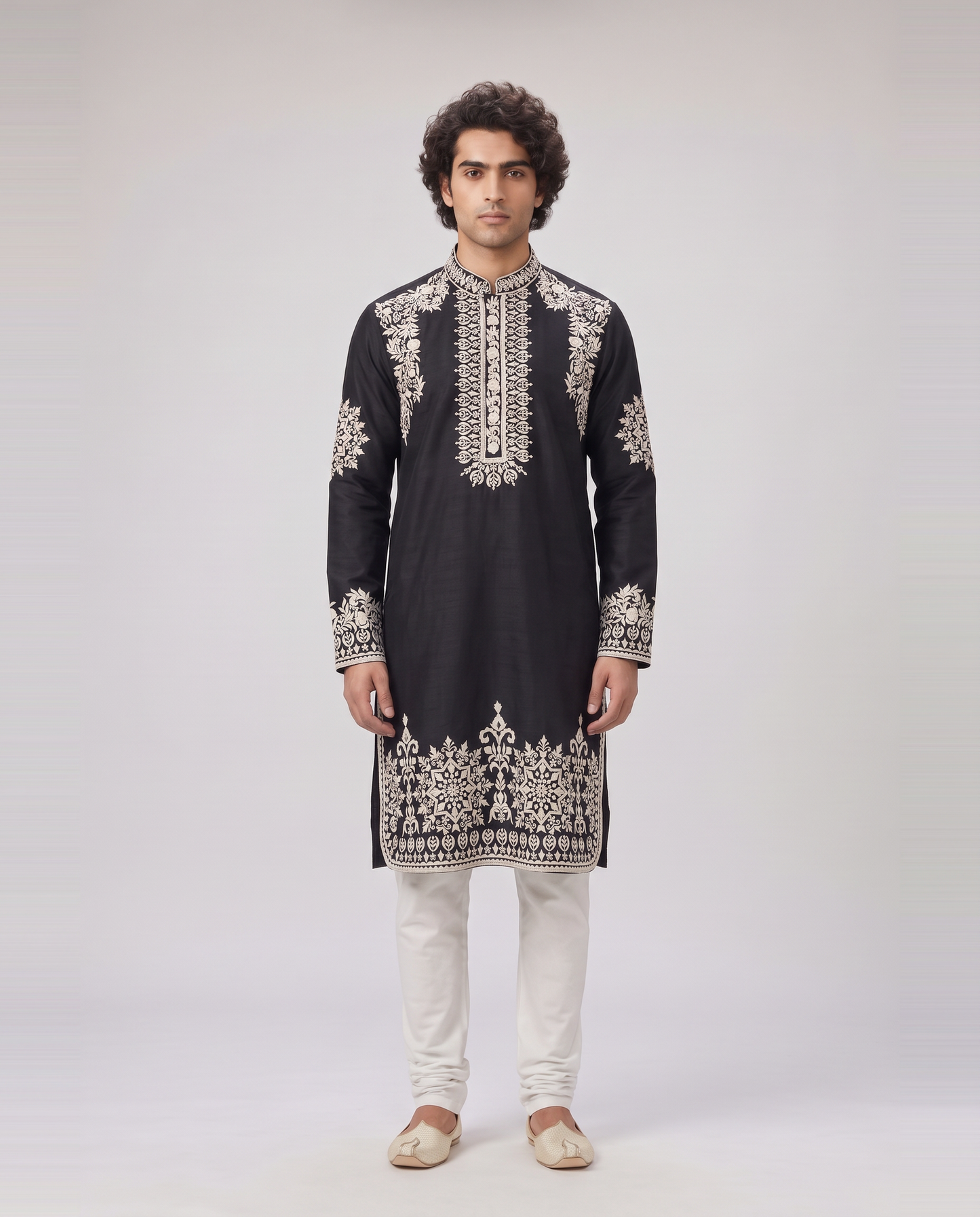 DARK NAVY LIMITED EDITION EMBELLISHED KURTA SET