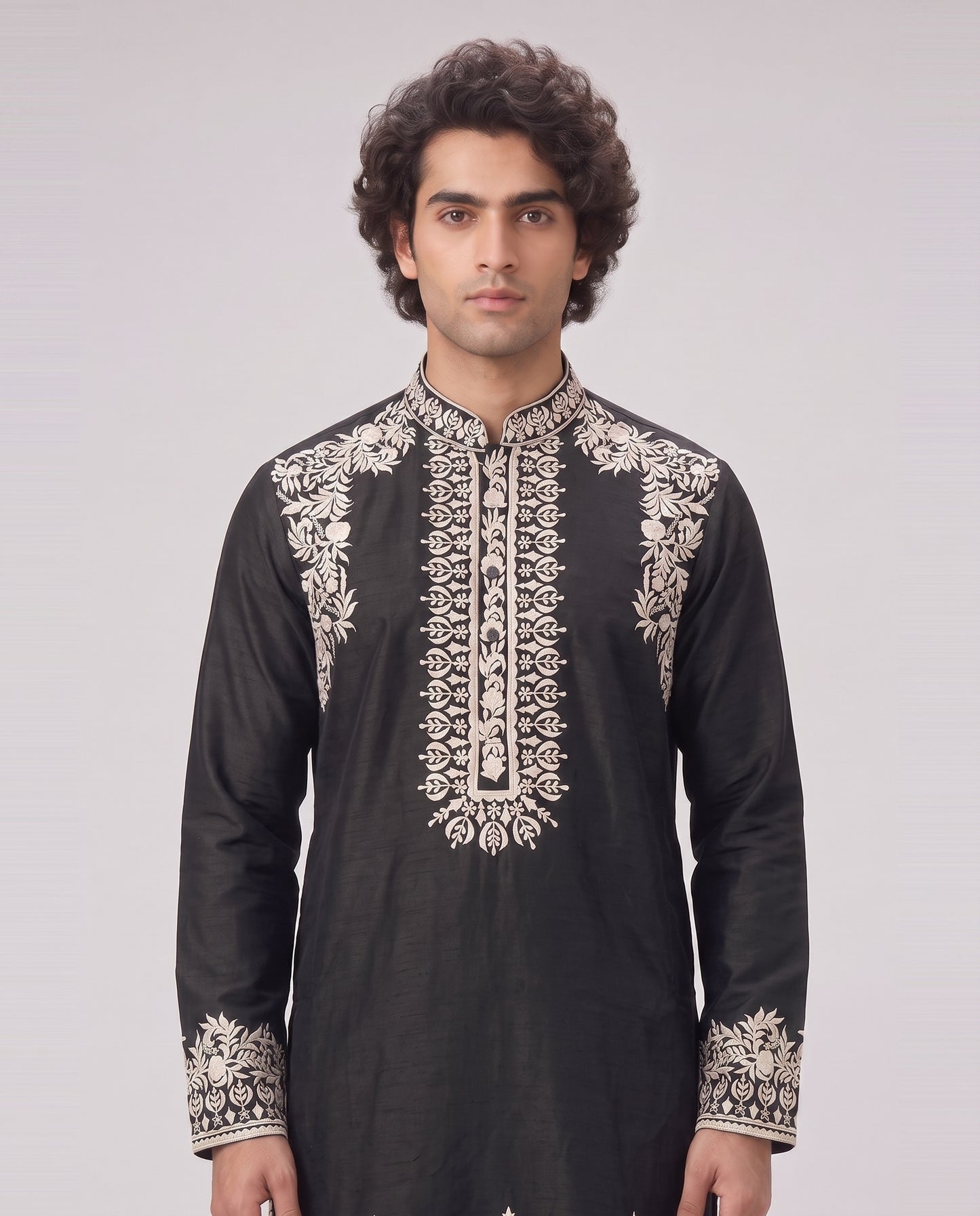 DARK NAVY LIMITED EDITION EMBELLISHED KURTA SET