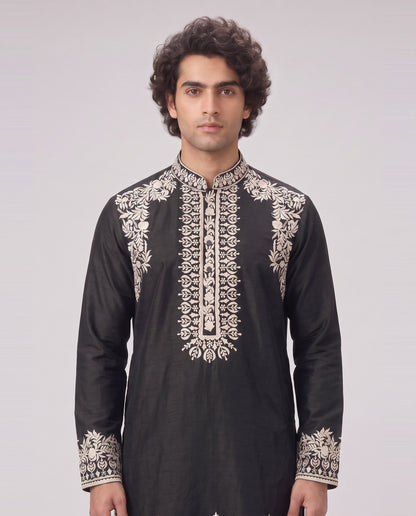 DARK NAVY LIMITED EDITION EMBELLISHED KURTA SET