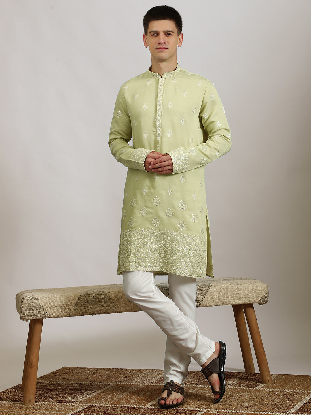 Pastel Green Celebration Kurta