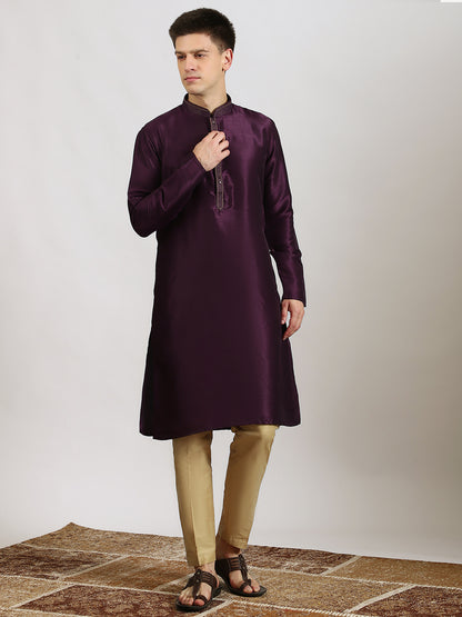 The Classic Deep Purple Kurta