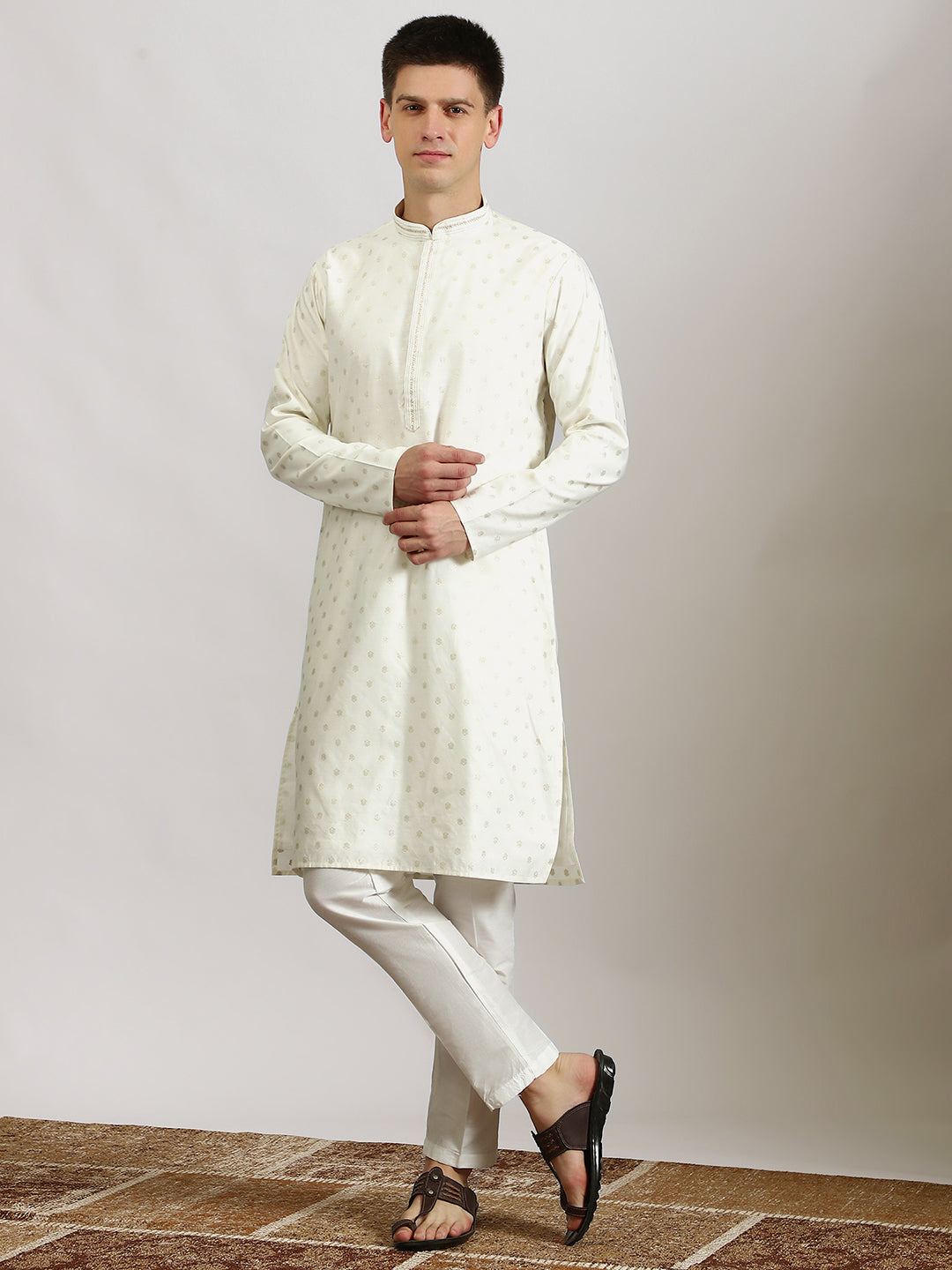Traditional Off White Kurta
