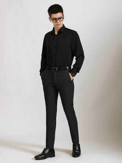 Dark Grey 4-Way Stretch Trousers